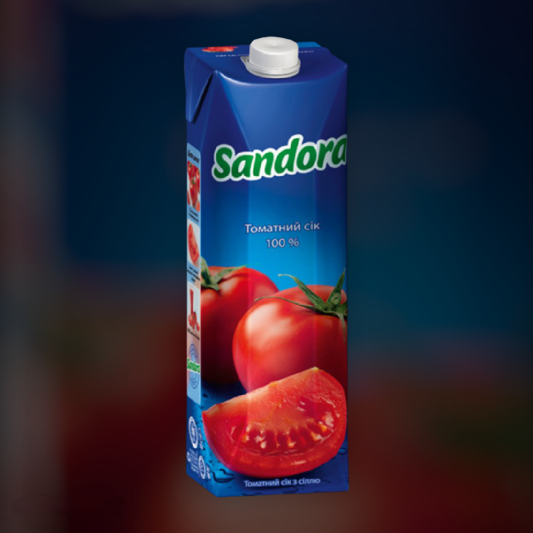 Сік Sandora томатний з сіллю 0,95 л