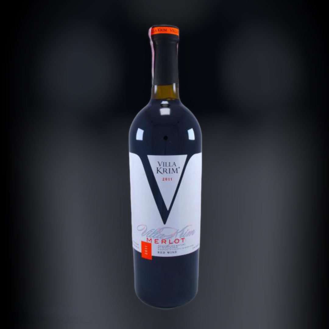 Вино Villa Krim Мерло червоне сухе 10-13% Україна 0,75 л